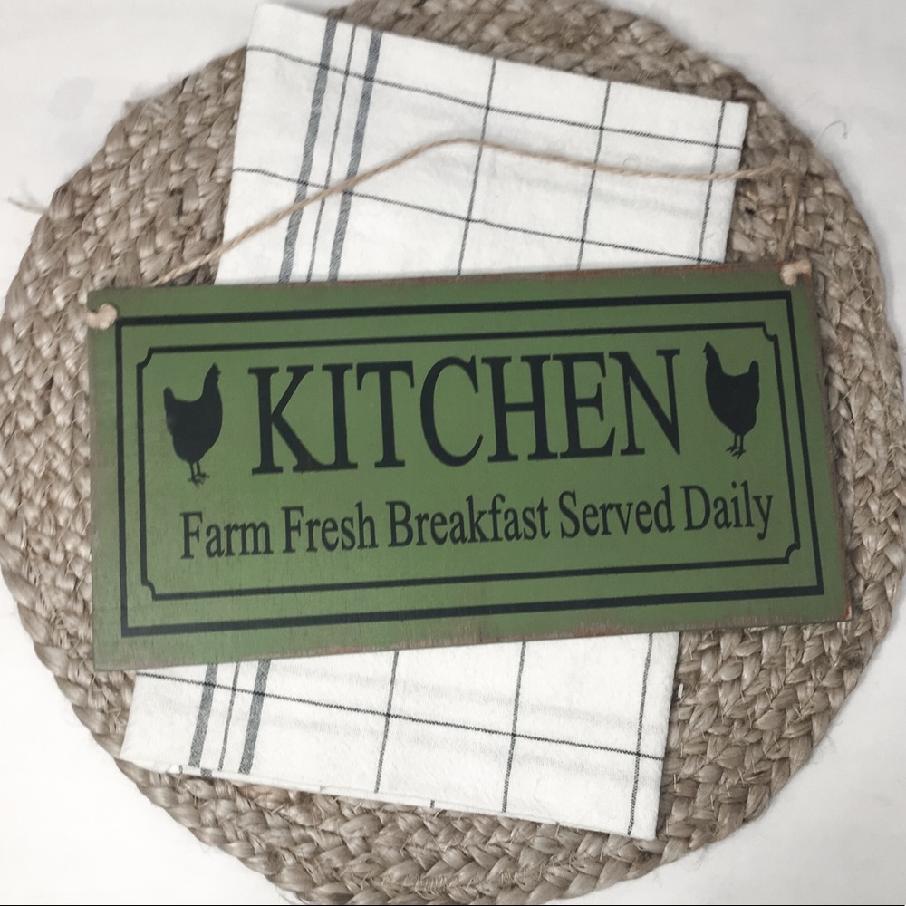 🛒2/$30!🛒   KITCHEN HANDMADE PAINTED WOOD SIGN